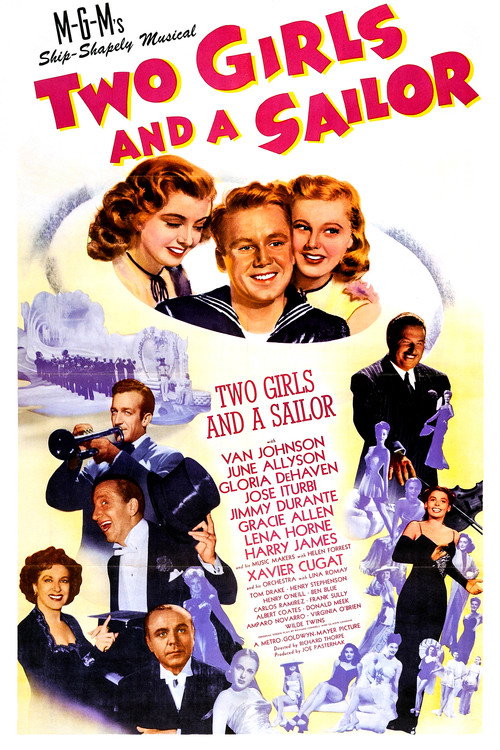 Movie poster for Two Girls and a Sailor (1944)