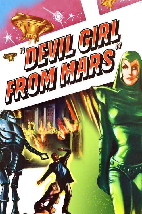 Movie poster for Devil Girl from Mars (1954)