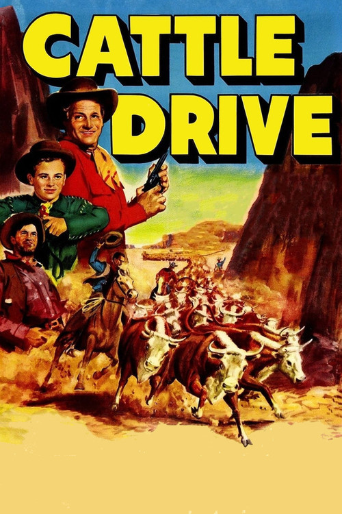 Movie poster for Cattle Drive (1951)