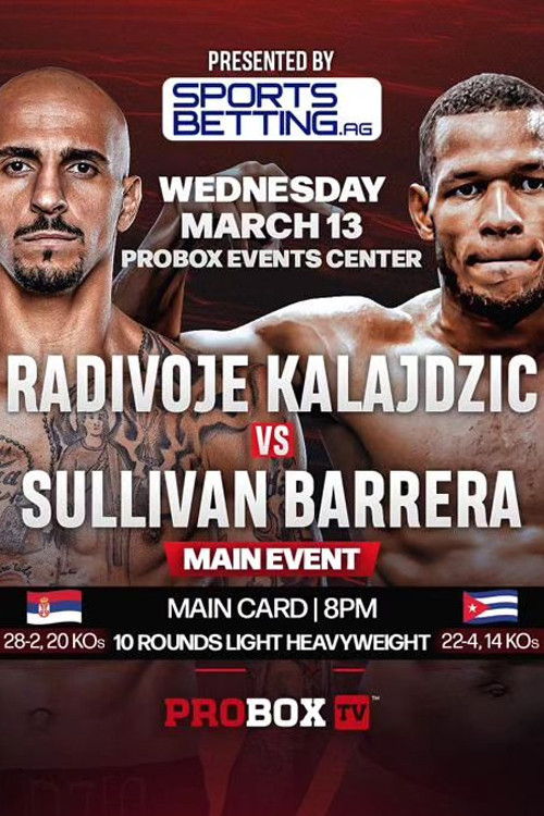 Movie poster for Radivoje Kalajdzic vs. Sullivan Barrera (2024)