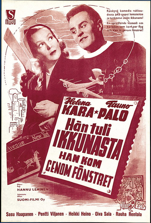 Movie poster for Hän tuli ikkunasta (1952)