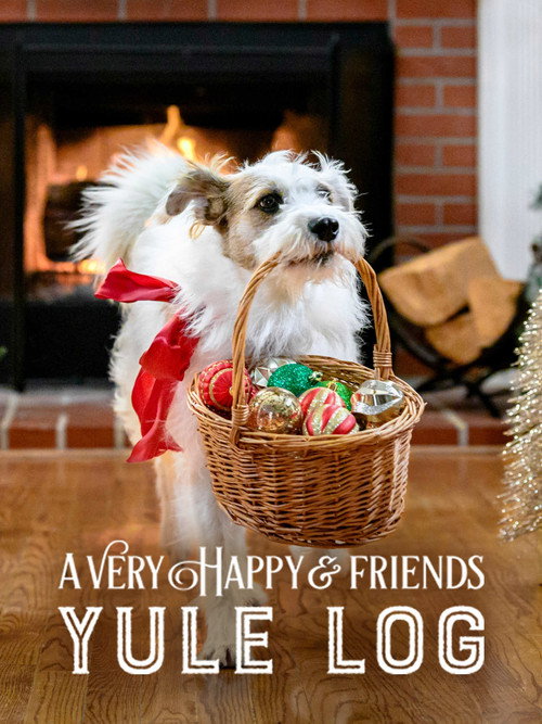 Movie poster for A Very Happy & Friends Yule Log (2019)