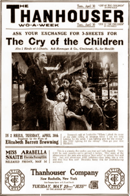 Movie poster for The Cry of the Children (1912)