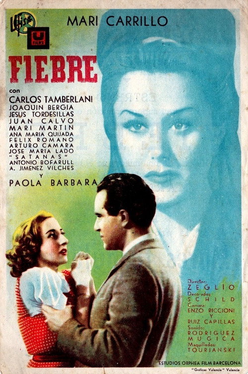 Movie poster for Fiebre (1943)
