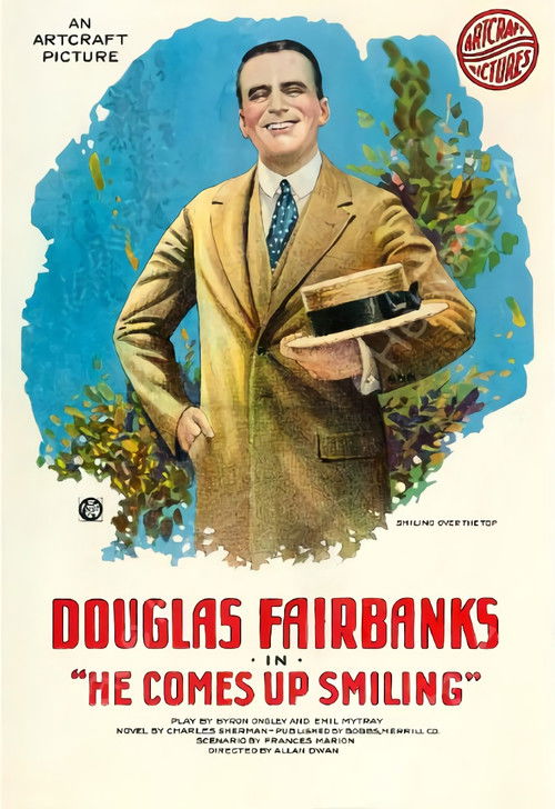 Movie poster for He Comes Up Smiling (1918)