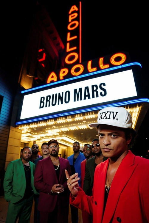 Movie poster for Bruno Mars: 24K Magic Live at the Apollo (2017)