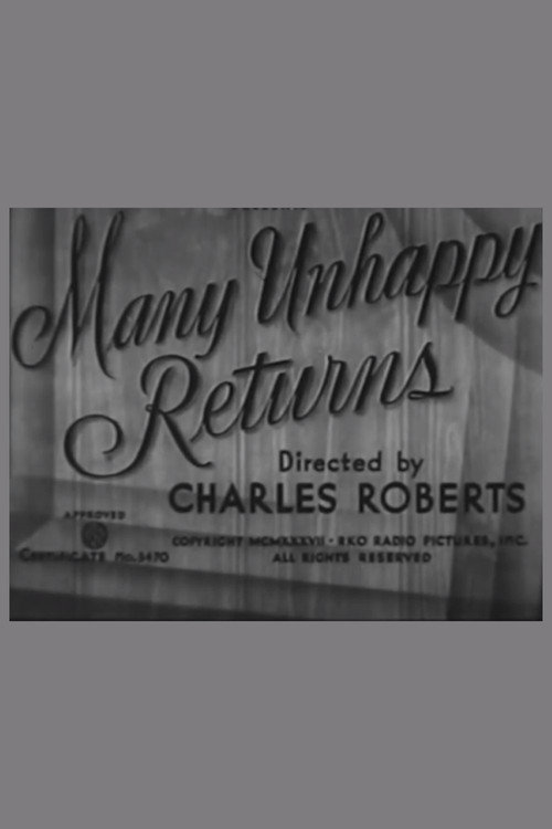 Movie poster for Many Unhappy Returns (1937)