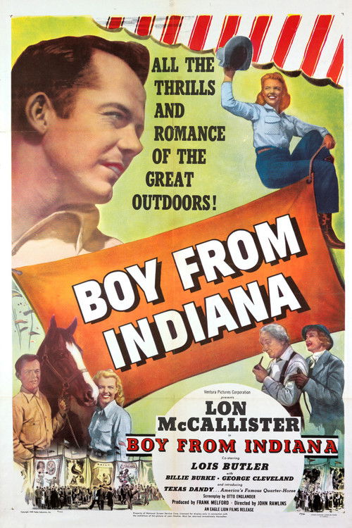 Movie poster for The Boy From Indiana (1950)