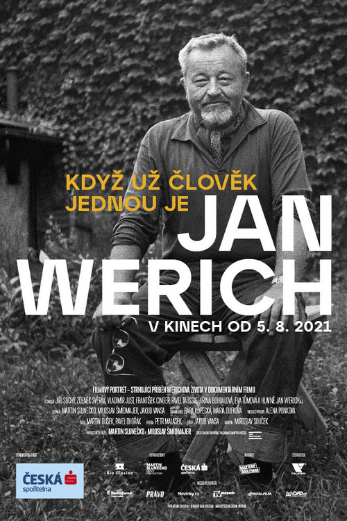 Movie poster for Jan Werich: Když už člověk jednou je… (2021)