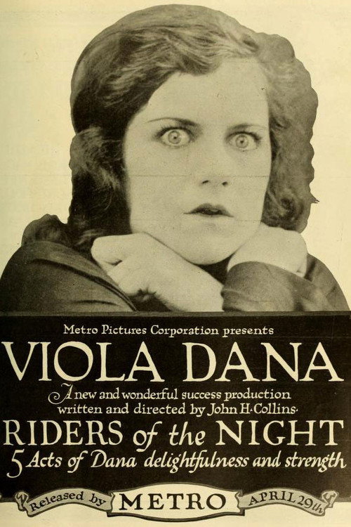 Movie poster for Riders of the Night (1918)