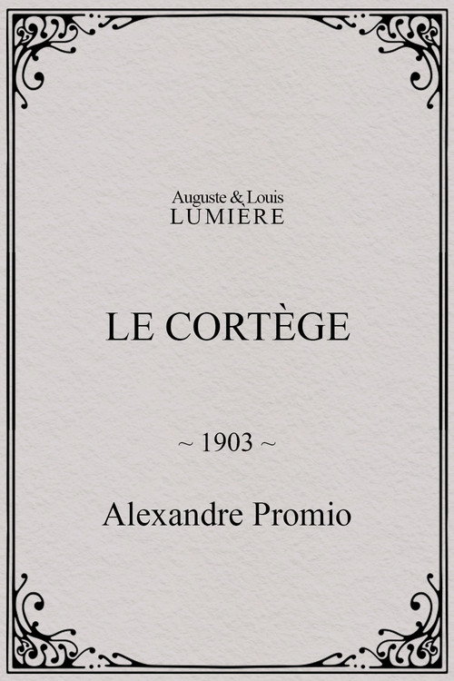 Movie poster for Le cortège (1903)