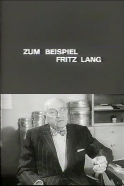 Movie poster for For Example Fritz Lang (1968)