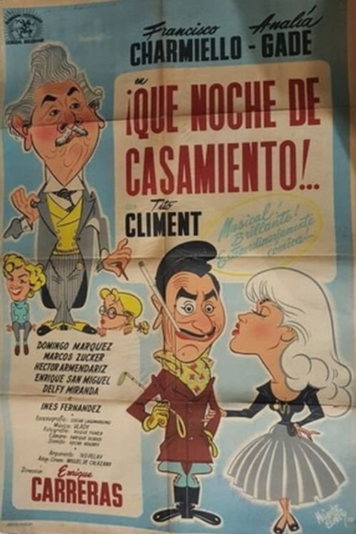Movie poster for ¡Qué noche de casamiento! (1953)
