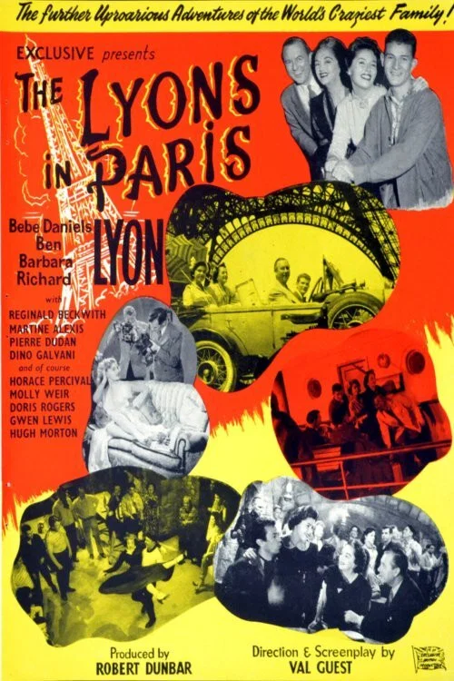 Movie poster for The Lyons in Paris (1955)