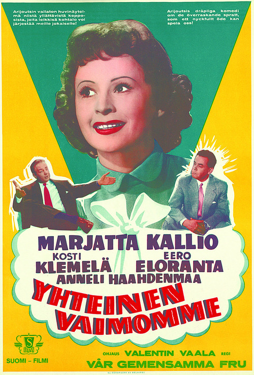 Movie poster for Yhteinen vaimomme (1956)