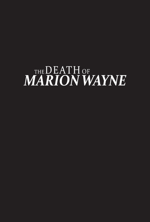 Movie poster for The Death of Marion Wayne (2026)