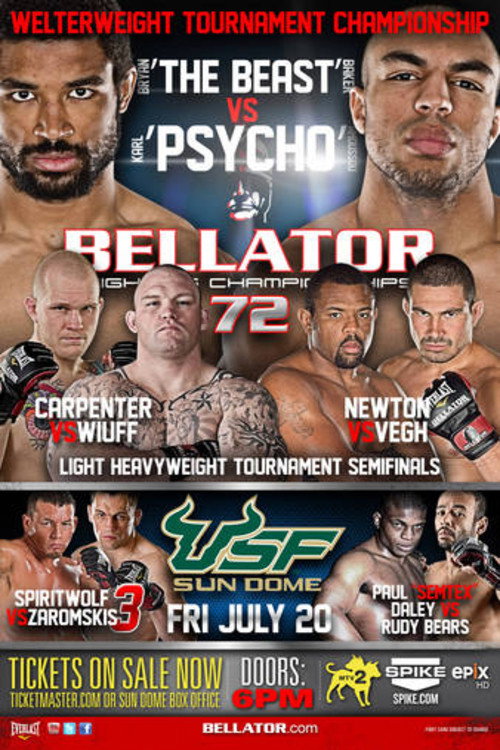 Movie poster for Bellator 72 (2012)