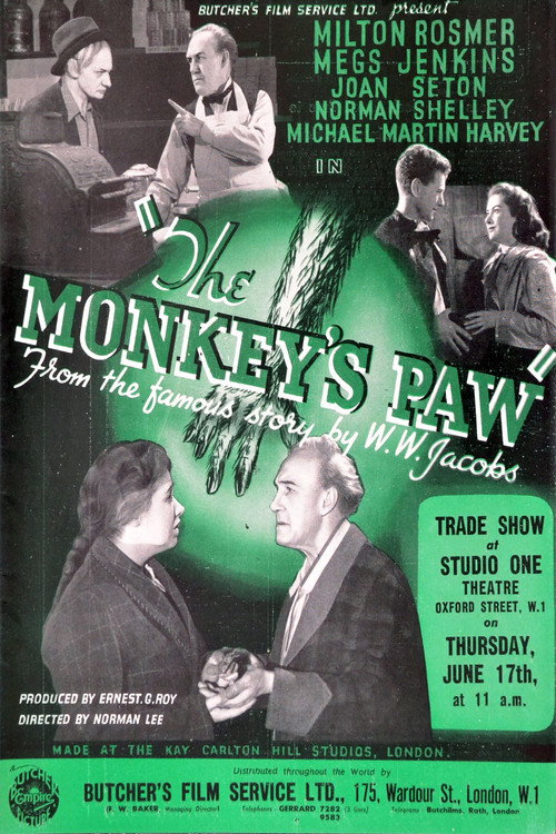 Movie poster for The Monkey's Paw (1948)