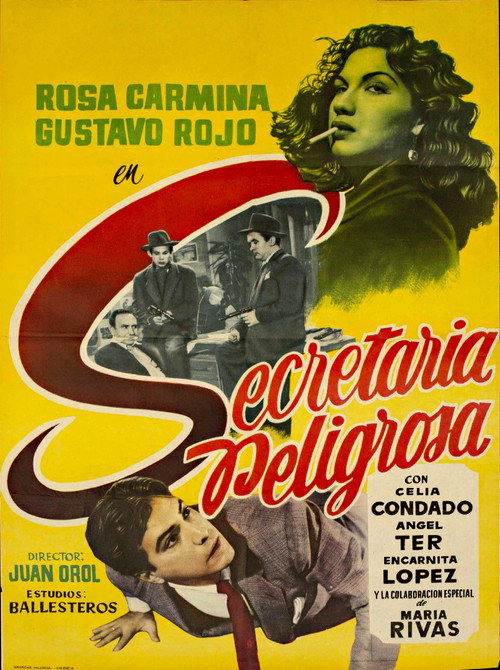 Movie poster for Secretaria peligrosa (1958)