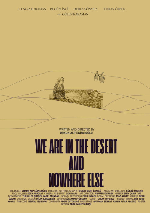 Movie poster for Çöldeyiz ve Başka Bir Yerde Değiliz (2024)