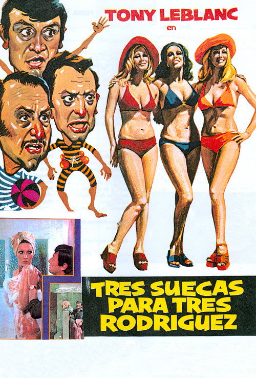 Movie poster for Tres suecas para tres Rodríguez (1975)