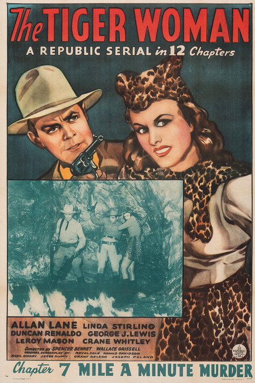 Movie poster for The Tiger Woman (1944)