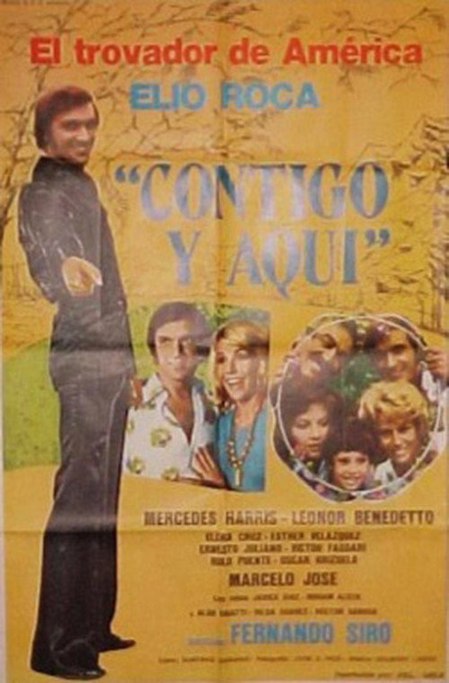 Movie poster for Contigo y aquí (1974)