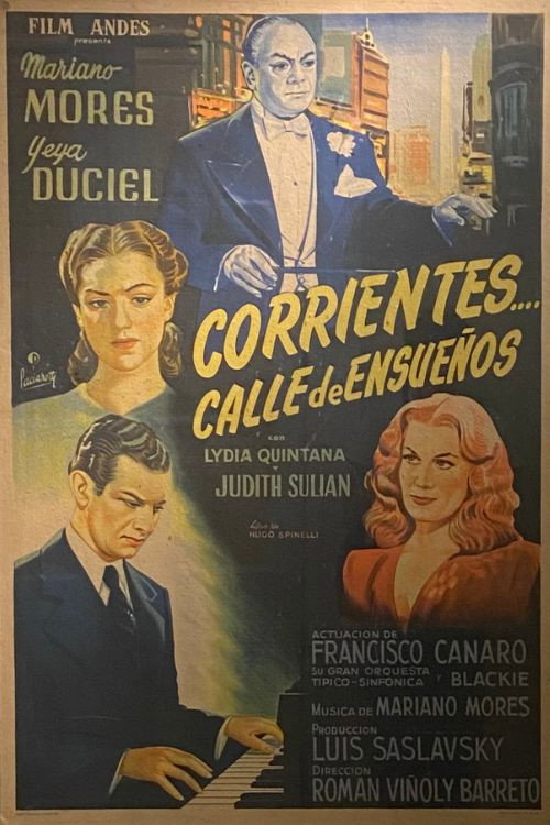 Movie poster for Corrientes, calle de ensueños (1949)