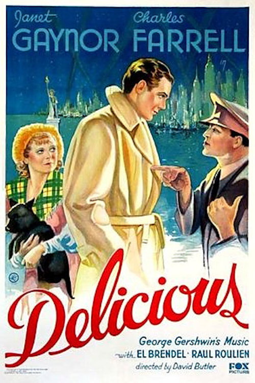 Movie poster for Delicious (1931)