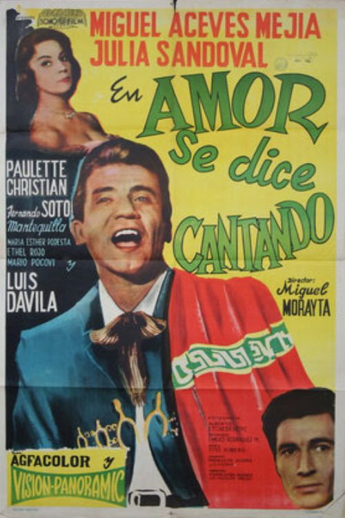 Movie poster for Amor se dice cantando (1958)