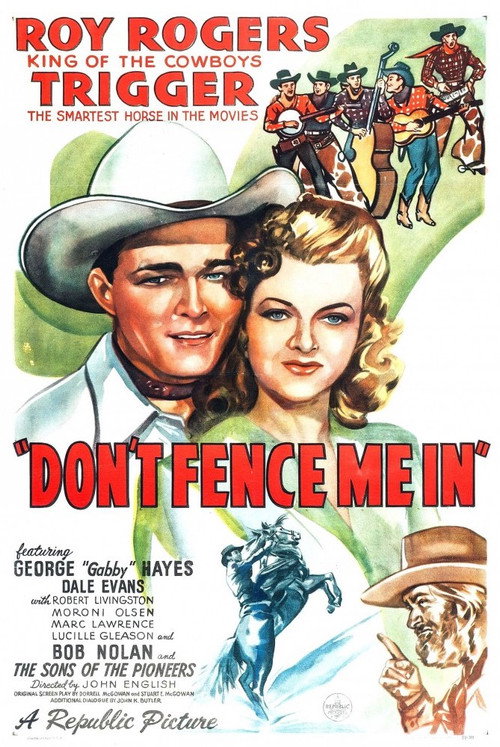 Movie poster for Don't Fence Me In (1945)