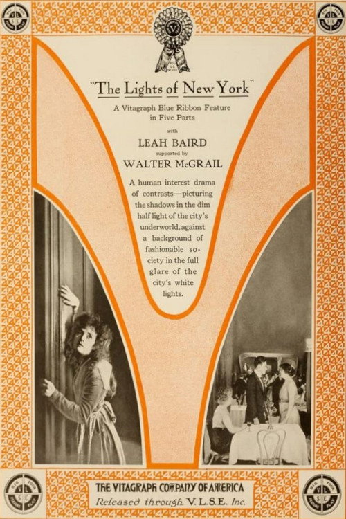 Movie poster for Lights of New York (1916)
