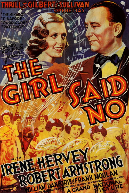Movie poster for The Girl Said No (1937)