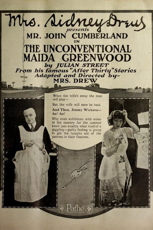 Movie poster for The Unconventional Maida Greenwood (1920)