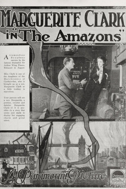 Movie poster for The Amazons (1917)