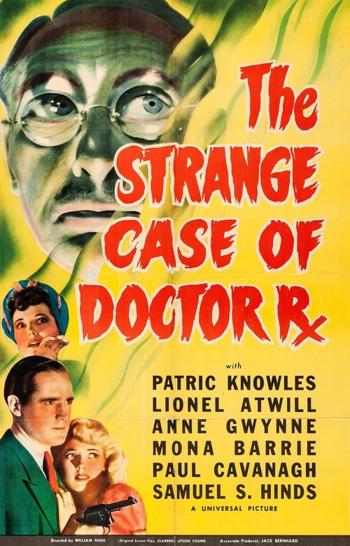Movie poster for The Strange Case of Doctor Rx (1942)