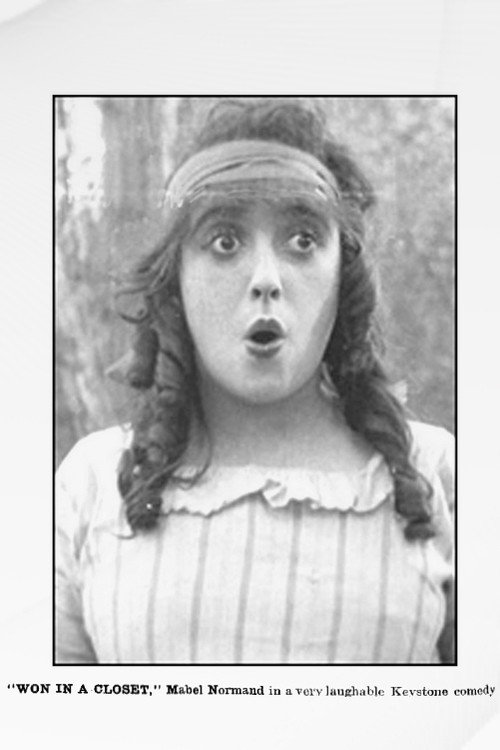 Movie poster for Won in a Closet (1914)