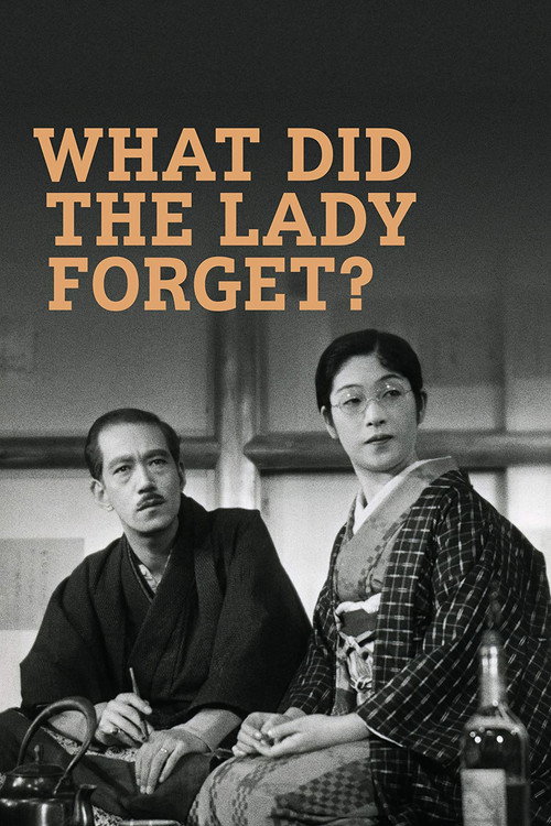 Movie poster for What Did the Lady Forget? (1937)