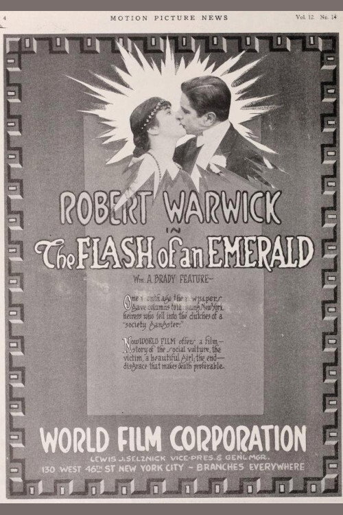 Movie poster for The Flash of an Emerald (1915)