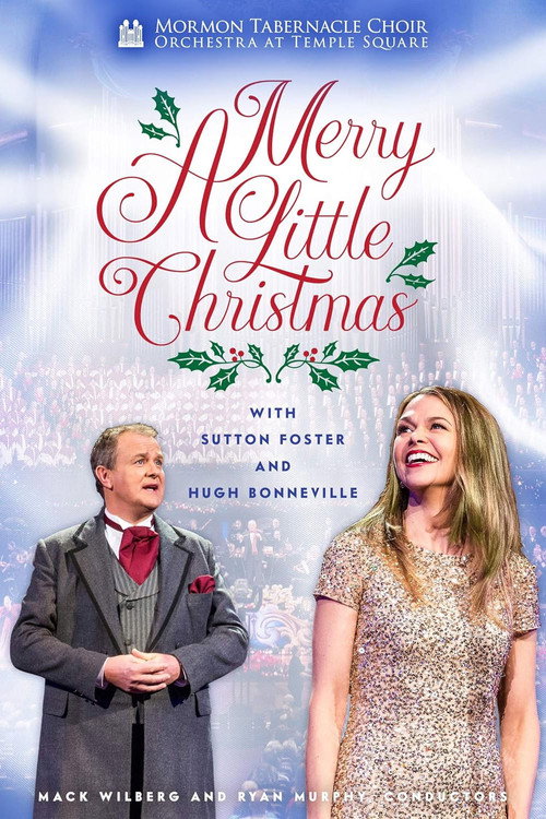 Movie poster for A Merry Little Christmas with Sutton Foster and Hugh Bonneville (2018)