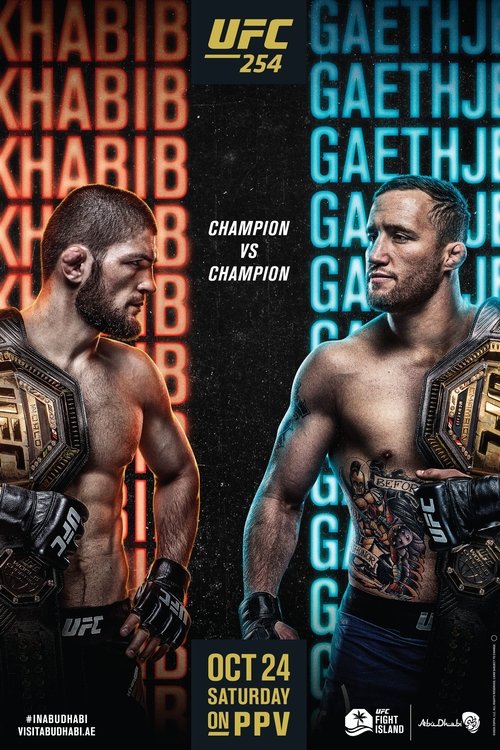 Movie poster for UFC 254: Khabib vs. Gaethje (2020)