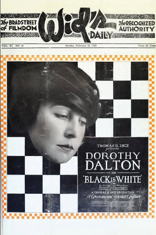 Movie poster for Black Is White (1920)