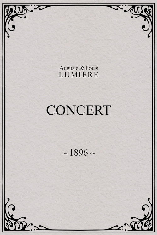 Movie poster for Concert (1896)