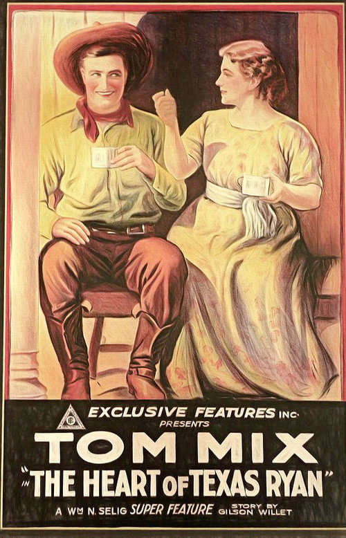 Movie poster for The Heart of Texas Ryan (1917)