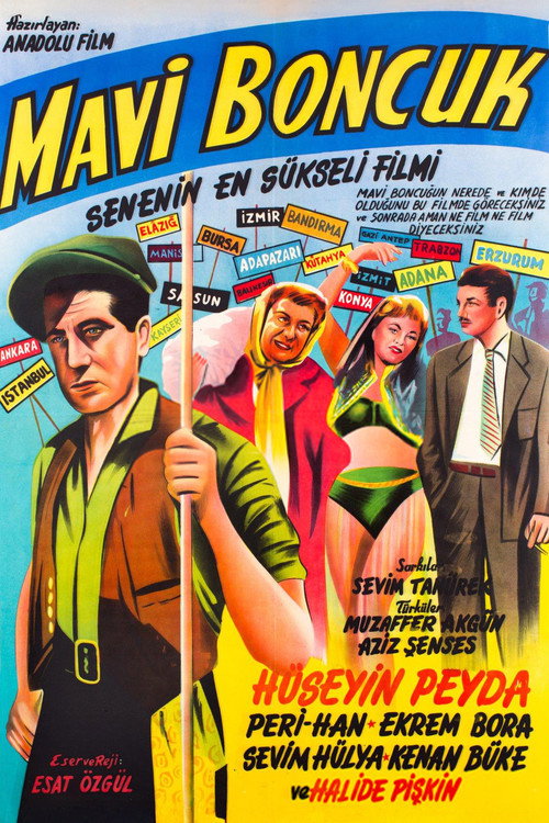 Movie poster for Mavi Boncuk (1958)