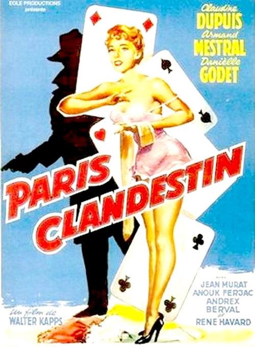 Movie poster for Clandestine Paris (1957)