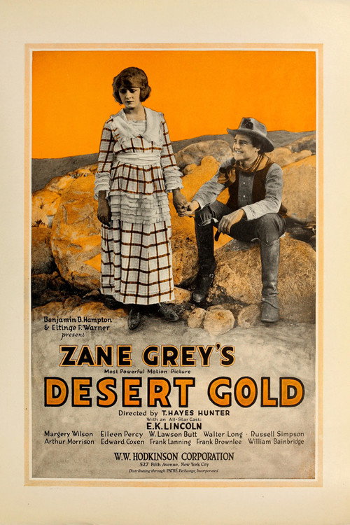 Movie poster for Desert Gold (1919)