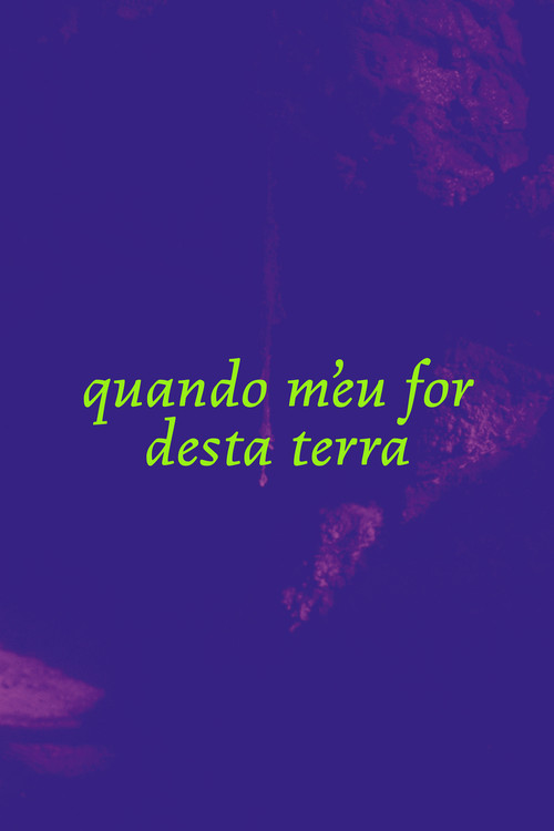 Movie poster for When I leave this land (2025)