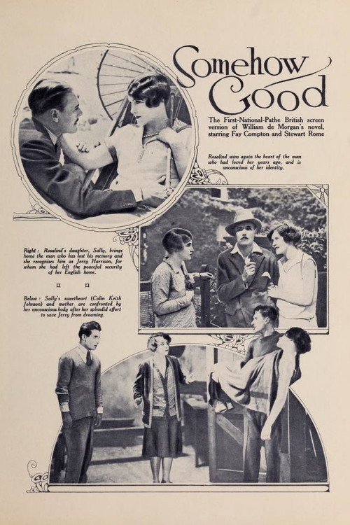 Movie poster for Somehow Good (1927)