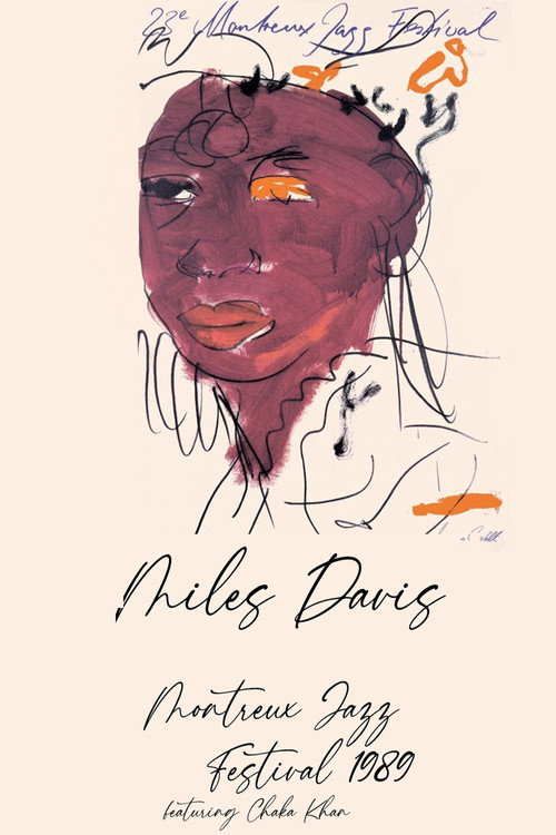 Movie poster for Miles Davis - Montreux Jazz Festival (1989)